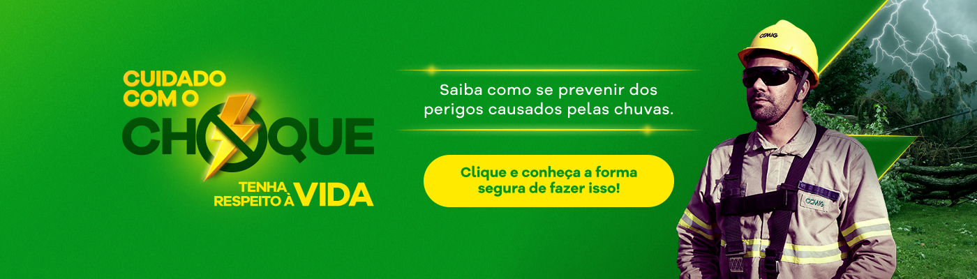 Fique atento: as tempestades começaram! Cemig reforça cuidados com a eletricidade durante período chuvoso